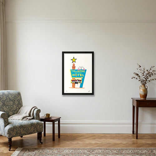 HOTEL — A3 (30×42cm, 12×17") Black Frame
