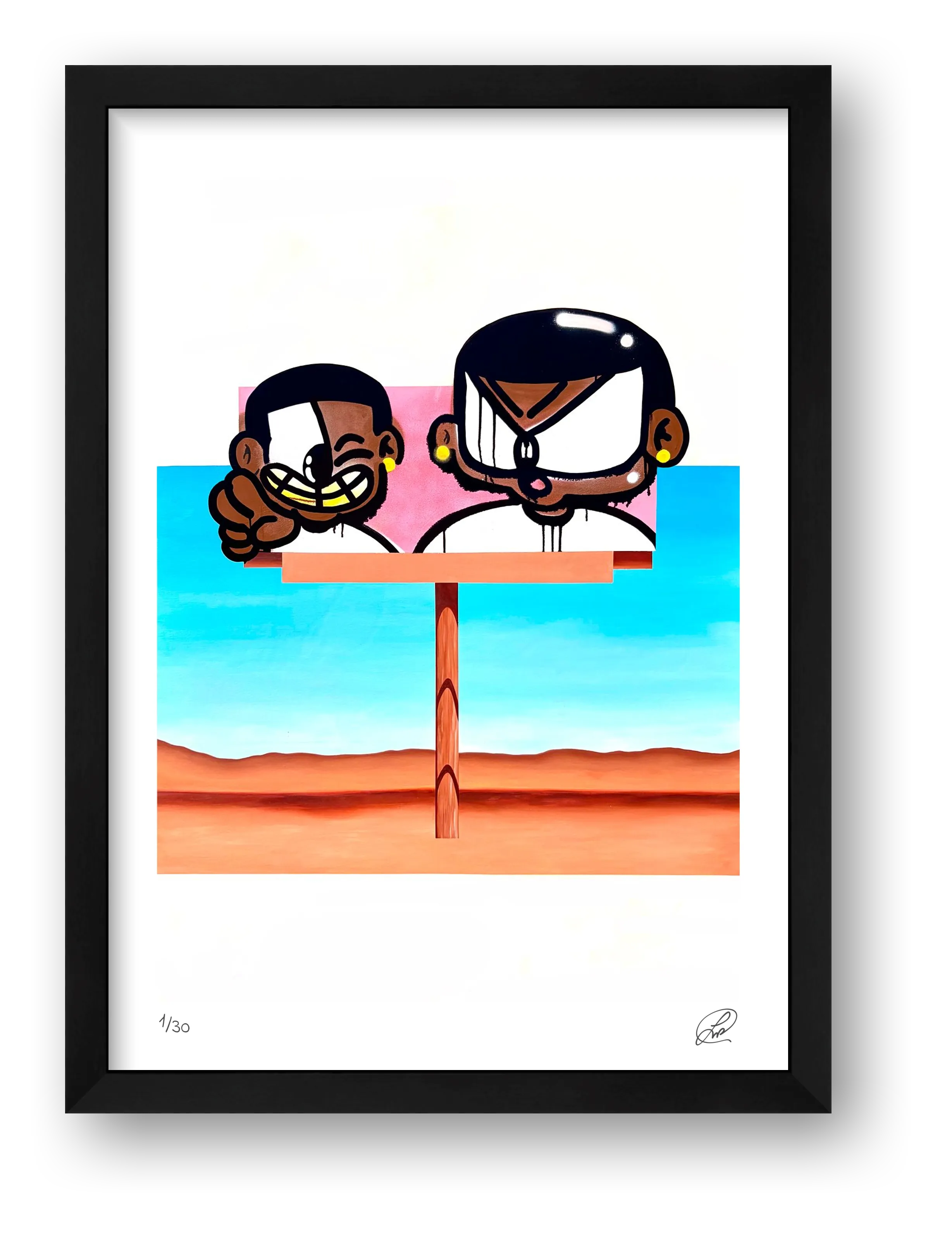 BILLBOARD BOYS — framed