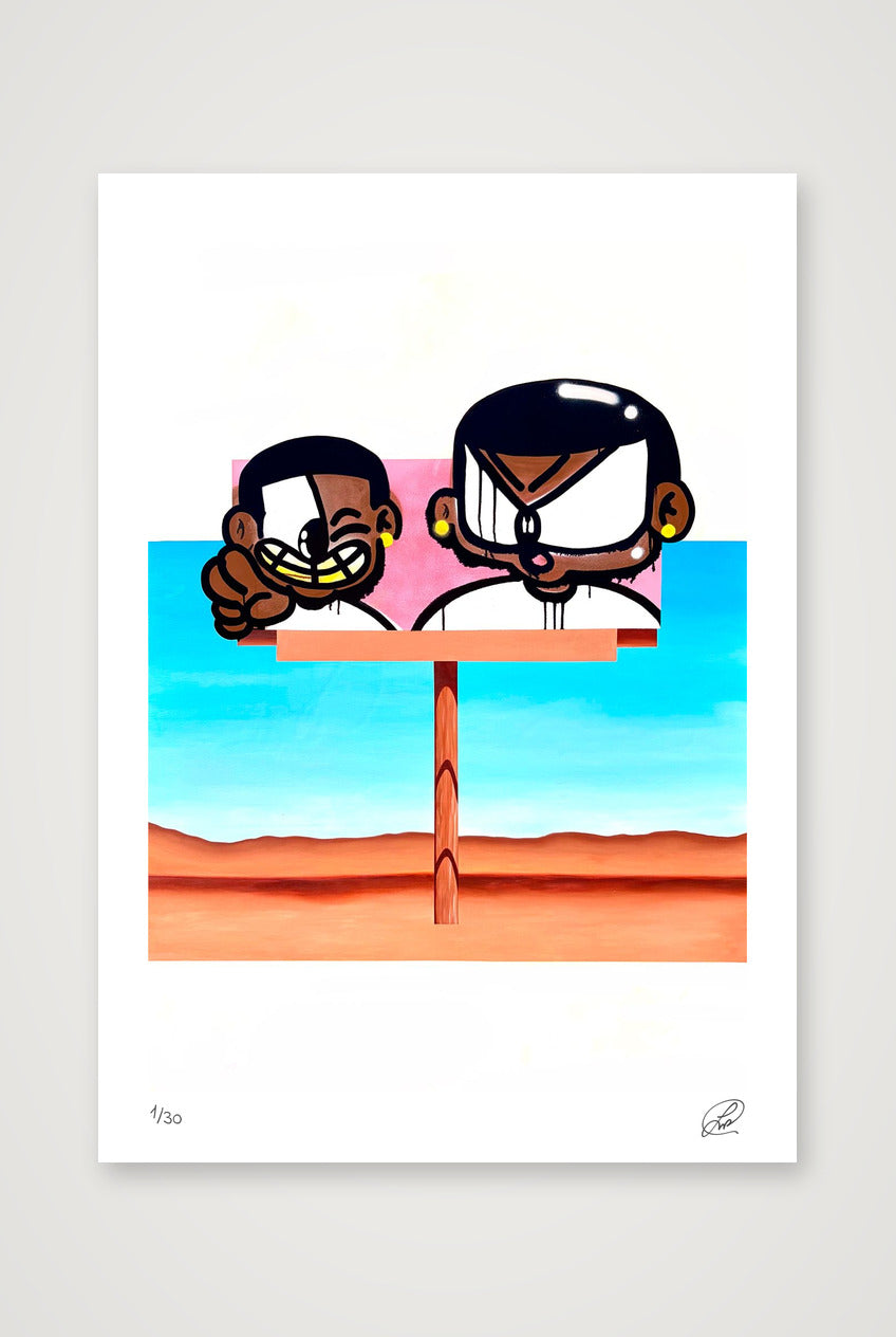 BILLBOARD BOYS — A3 (30×42cm, 12×17") Print only
