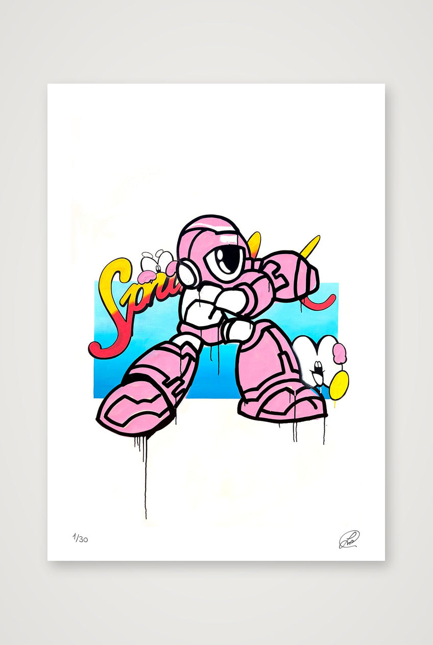 MEGA MAN — A3 (30×42cm, 12×17") Print only