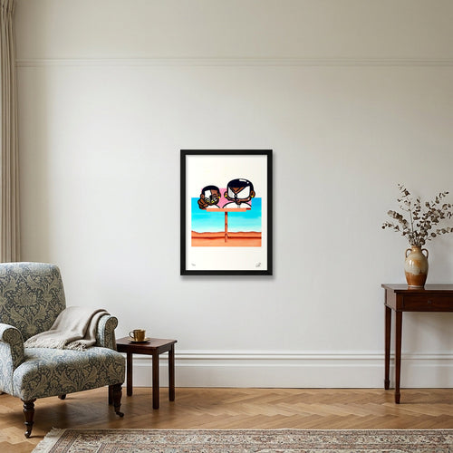 BILLBOARD BOYS — A3 (30×42cm, 12×17") Black Frame